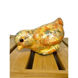 Vintage Mikasa Porcelain Floral Chick Figurine Collectible French Chintz 5”x4”